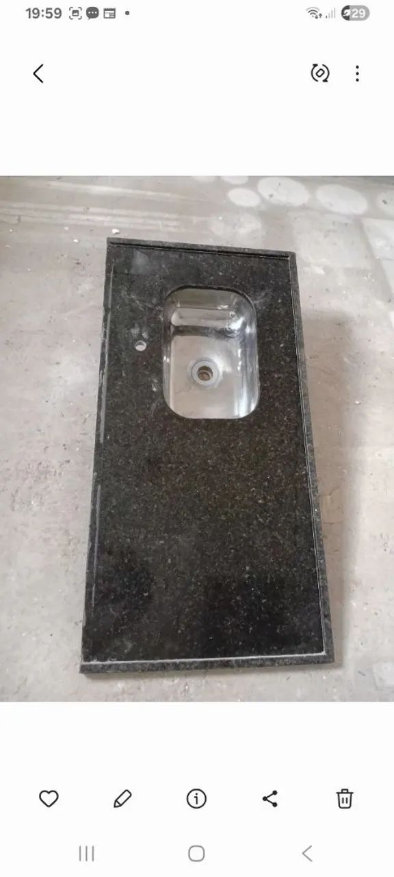 Pia em granito 64341726848002120