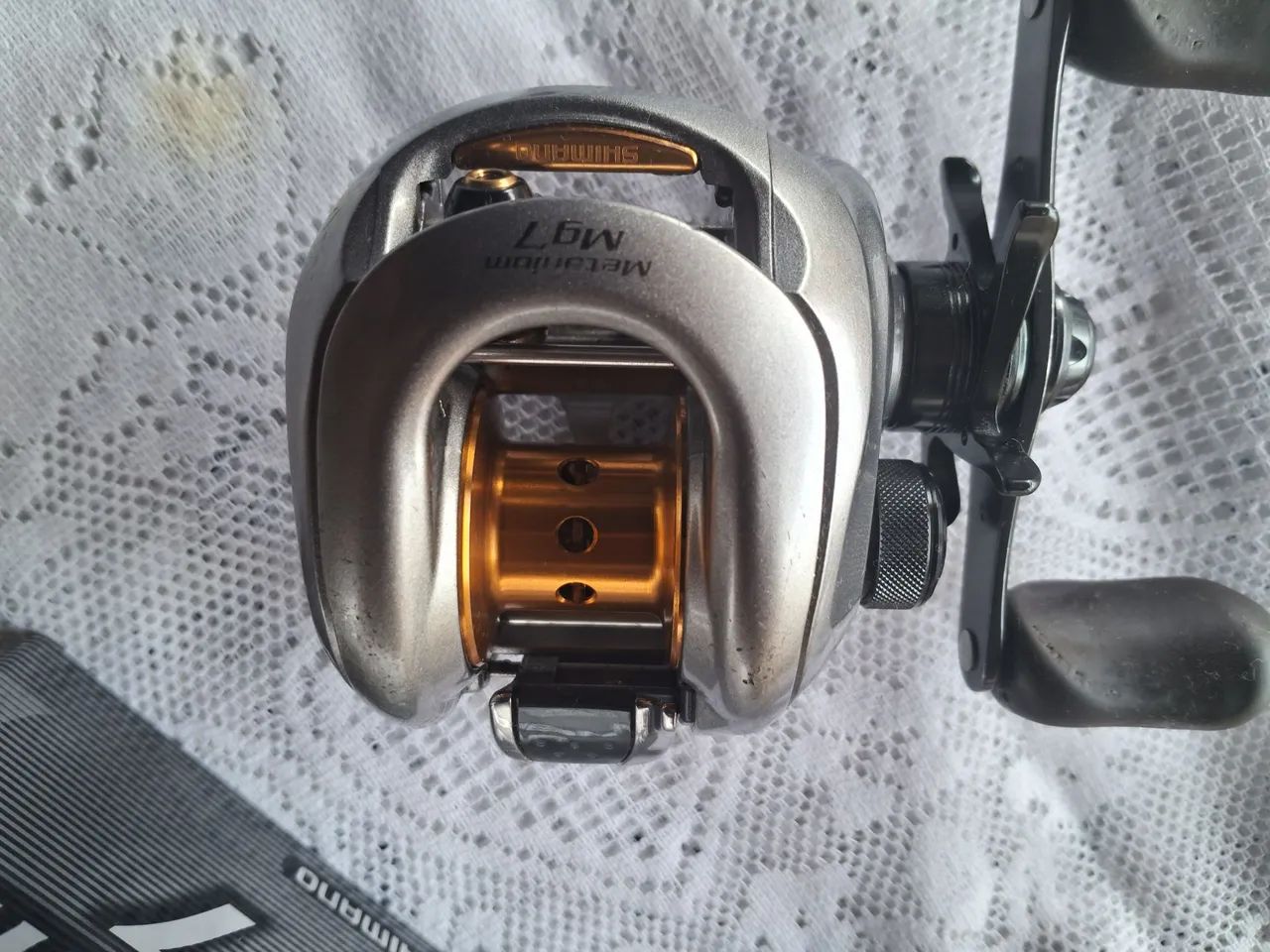 Carretilha de Pesca Shimano Metanium Mg7 - Usada - Foto 4