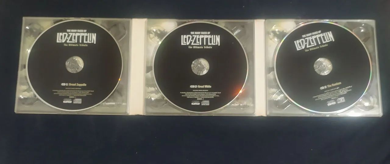 Box 3 Cd's Led Zeppelin - The Many Faces (Excelente) - Foto 2