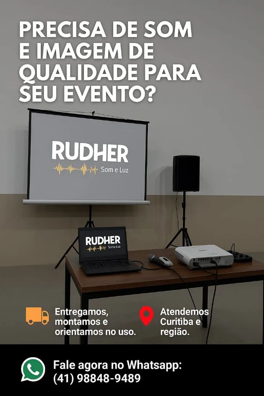 Som e Imagem para evento corporativo 