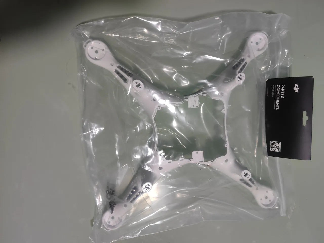 Carcaça De Drone Dji Phantom 4 Pro-parte de baixo Branco