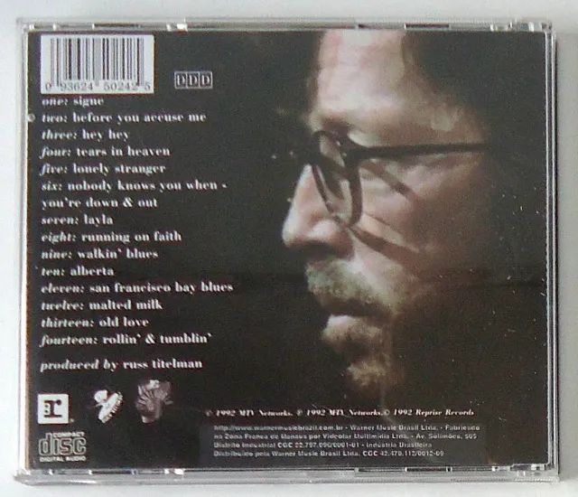 CD Eric Clapton Unplugged - Foto 2