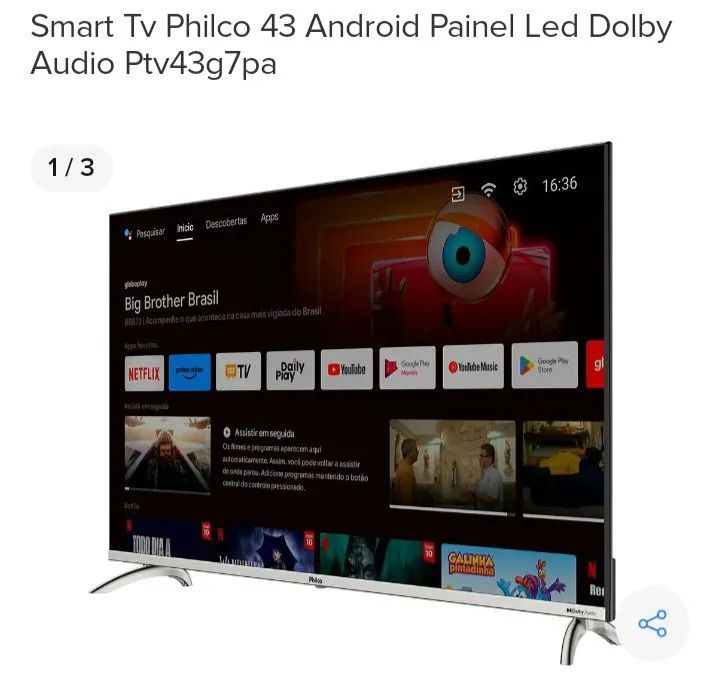Smart Tv Philco 43 Android RETIRADA DE PEÇAS  - Foto 2