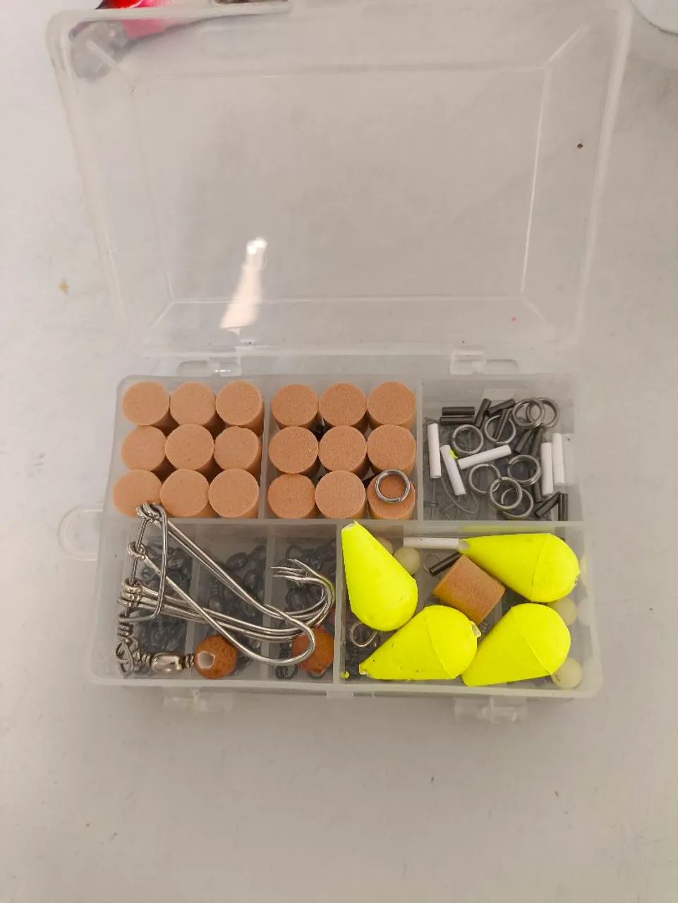 Kit Pesca - carretilha, linha e iscas - Foto 6