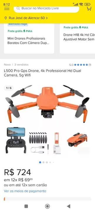 Drone profissional com controle remoto - Foto 5