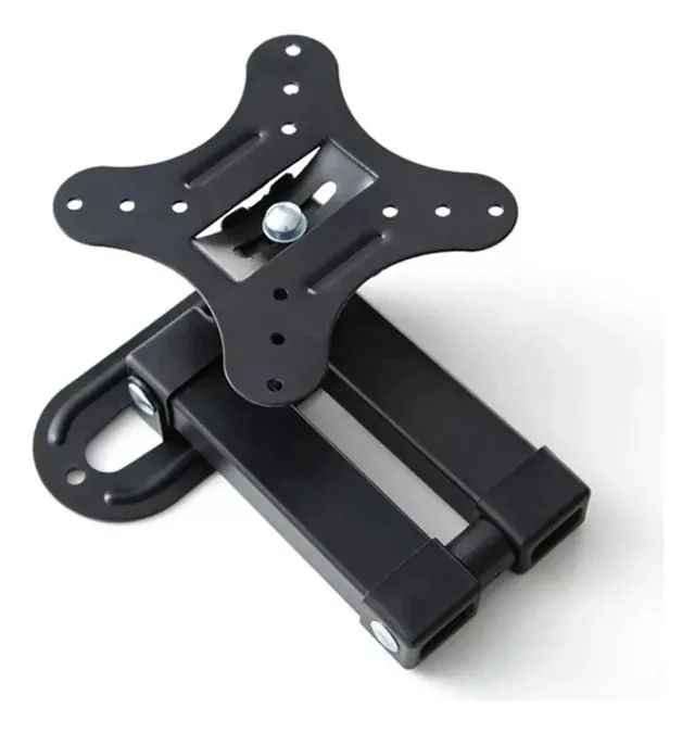 Suporte Monitor Articulado Parede Painel Tv 14 19 22 27 Pol Cor Preto - Foto 3
