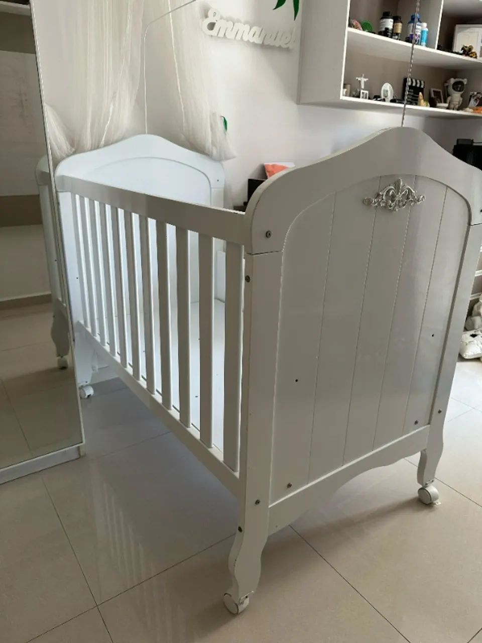 Berço Mini Cama Flex Harmonia - Branco Branco