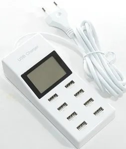 Adaptador de carregador USB com 8 entradas