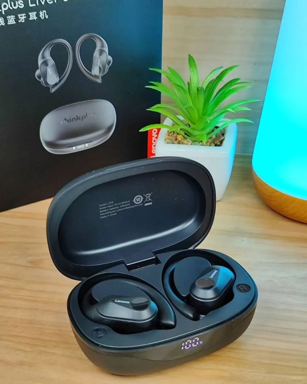 Fone de ouvido bluetooth LENOVO LP75 Esportivo Original - Foto 4