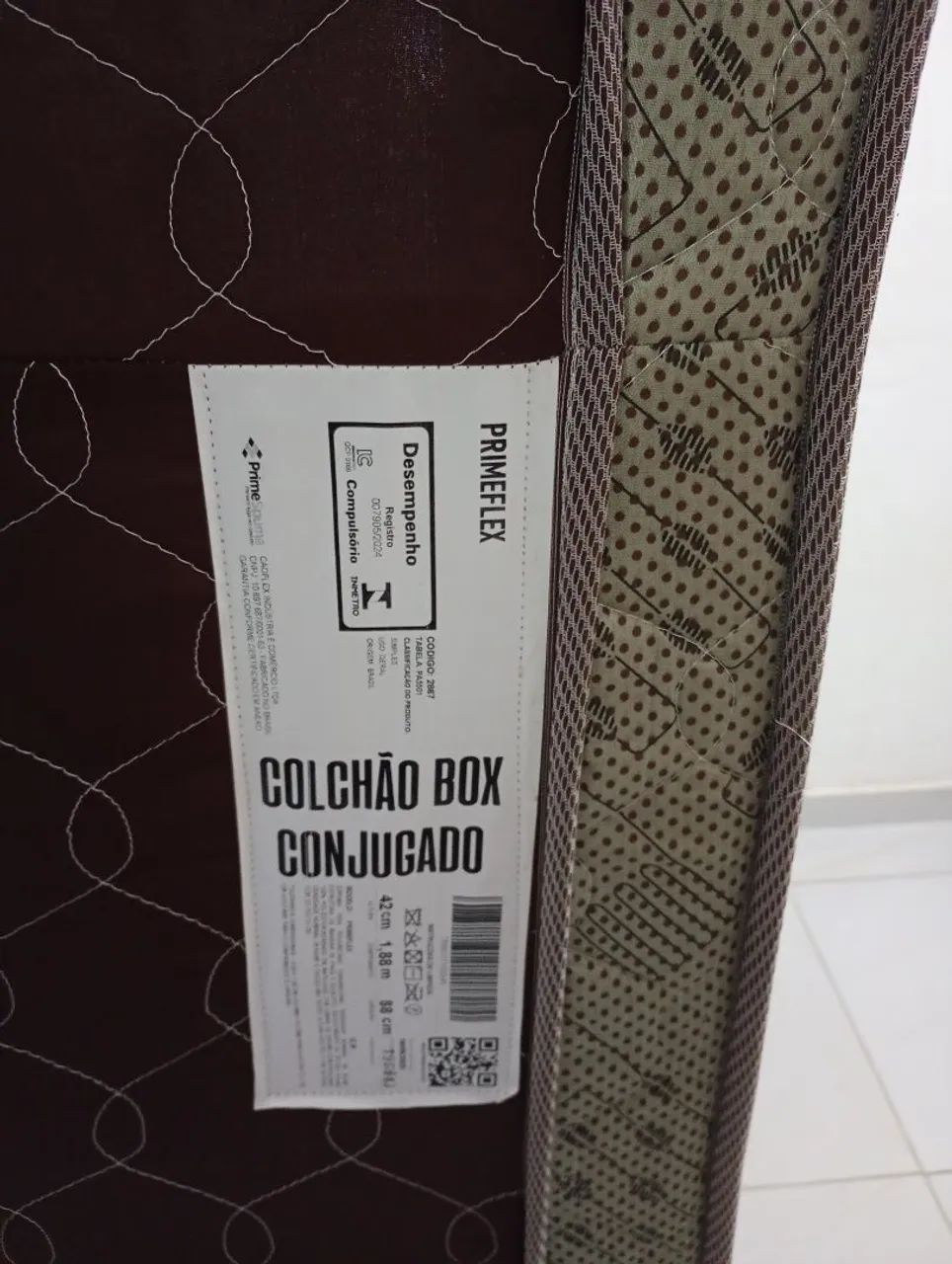 Cama box de solteiro com colchão conjugado  - Foto 2