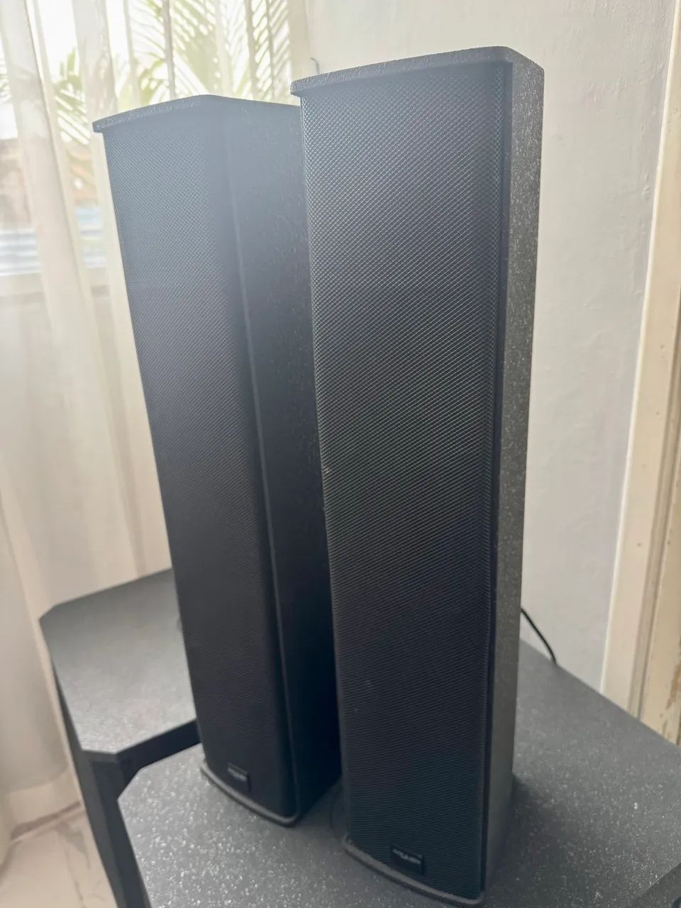 Caixa Line Vertical C200a Donner Preta 300 W Ativa+passiva
