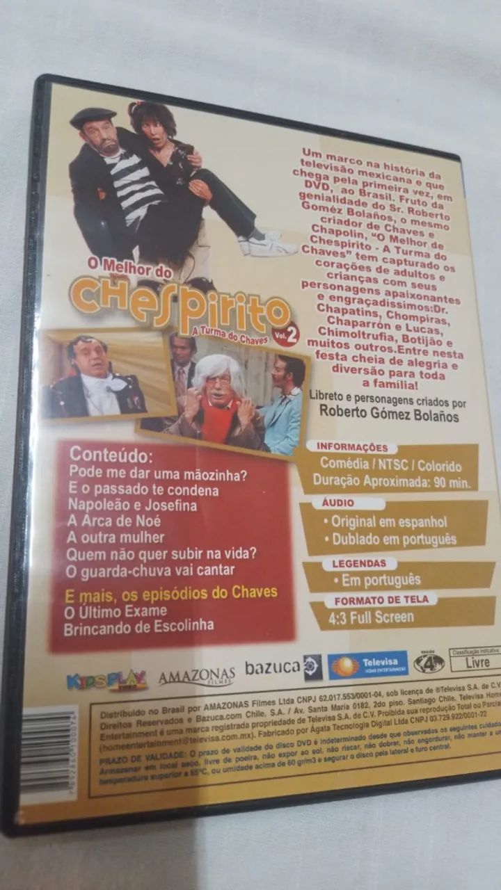 DVD O Melhor Do Chespirito - A Turma Do Chaves - Vol. 2 ( 24726 ) - Foto 2