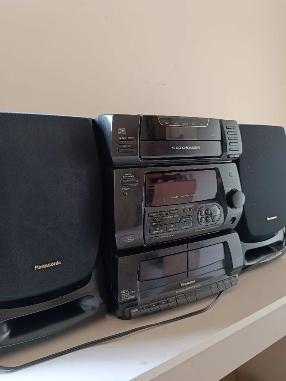 Minisystem Panasonic SA CH34 Funcionando 