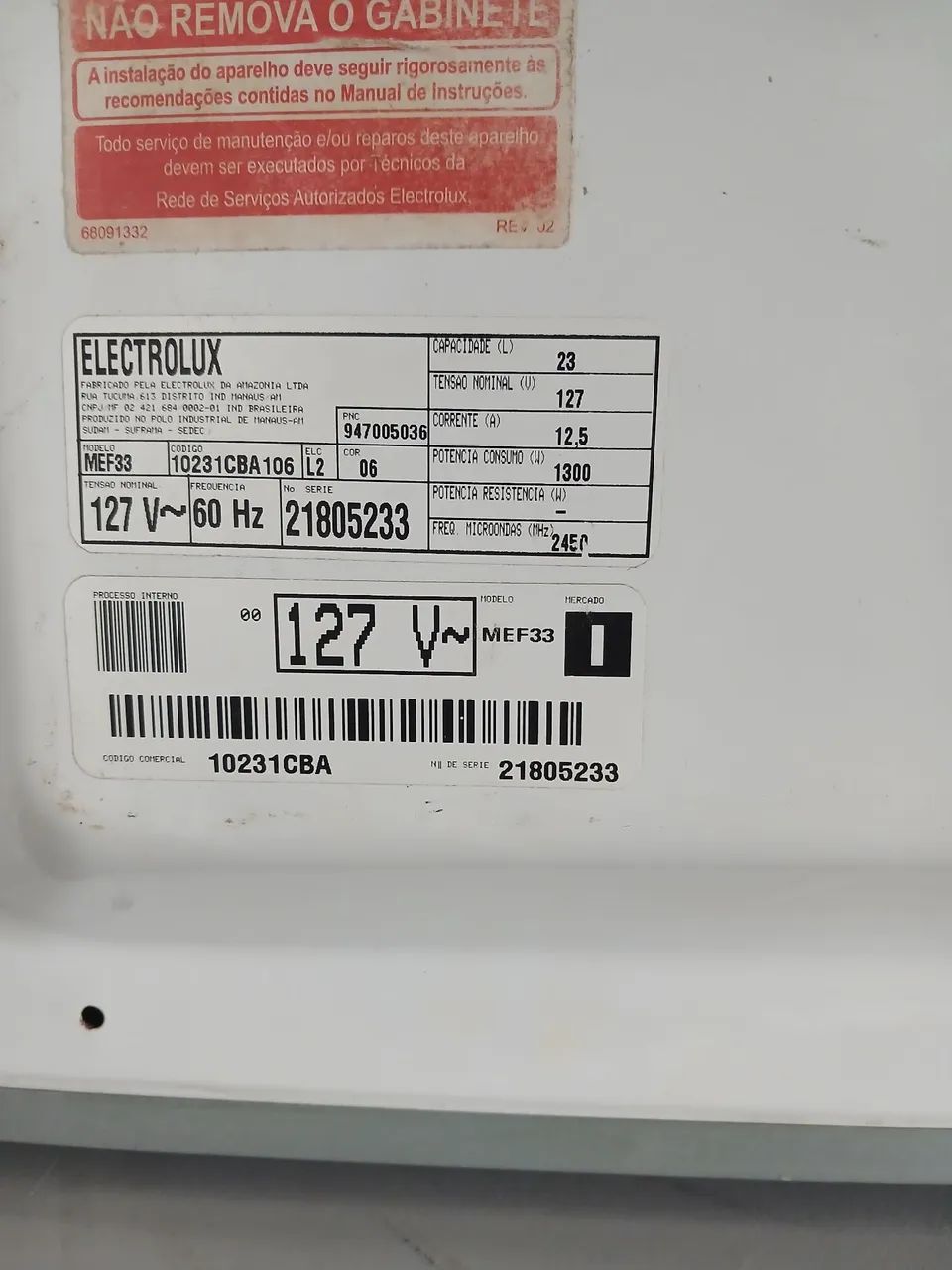 Microondas Electrolux 23L 127V  funcionando perfeitamente  - Foto 4