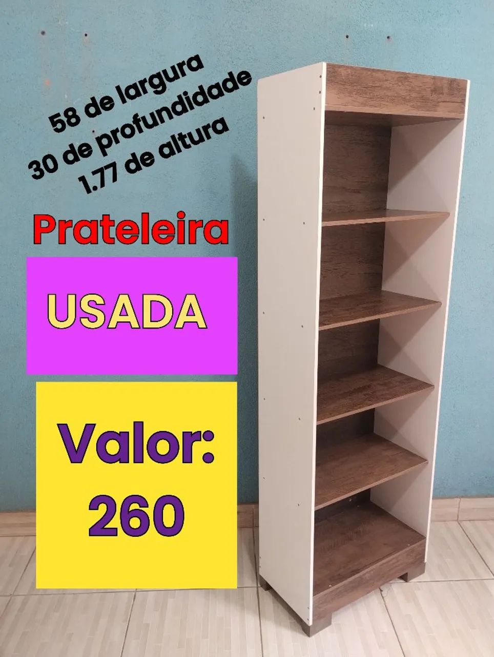 Prateleira multiuso USADA bem conservada 
