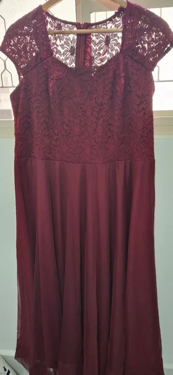 Vestido de festa Marsala - Foto 3