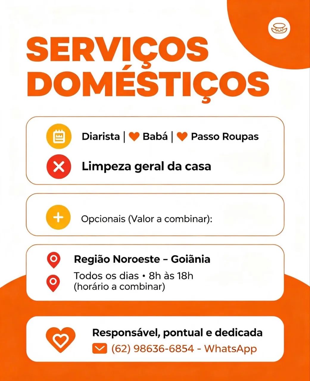 SERVIÇOS DOMÉSTICOS!