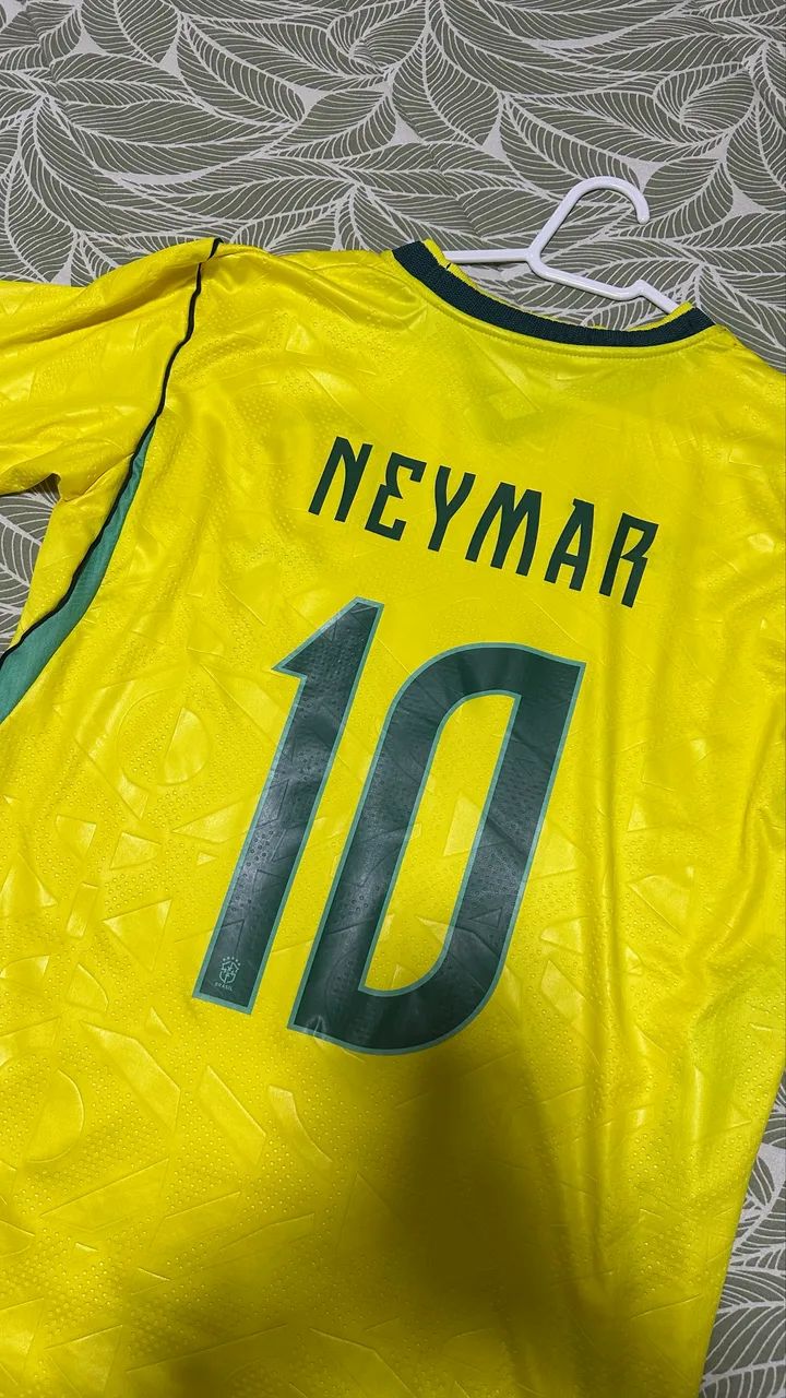 Camiseta Brasil Uniforme 1 - Copa / 10 Neymar - Foto 3
