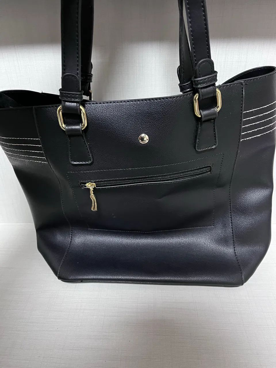 bolsa de mão macadamia preta - Foto 2