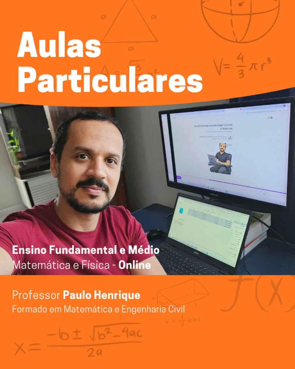 Aula particular - Matemática e Física - Online