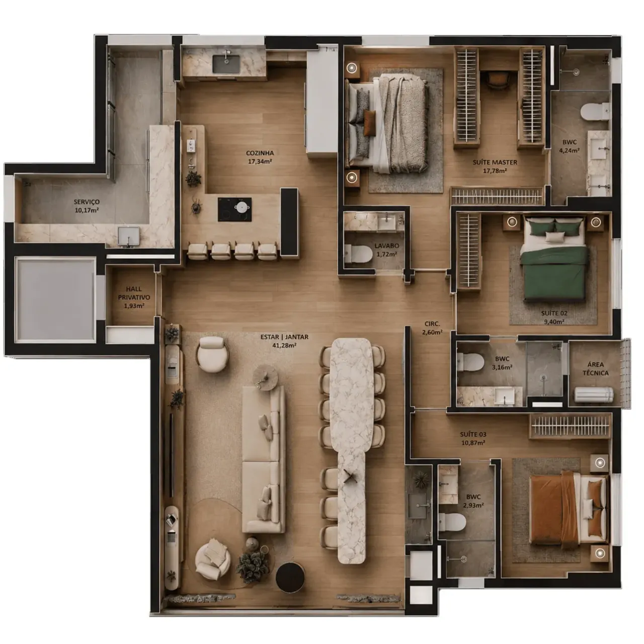 PLANTA 145m²