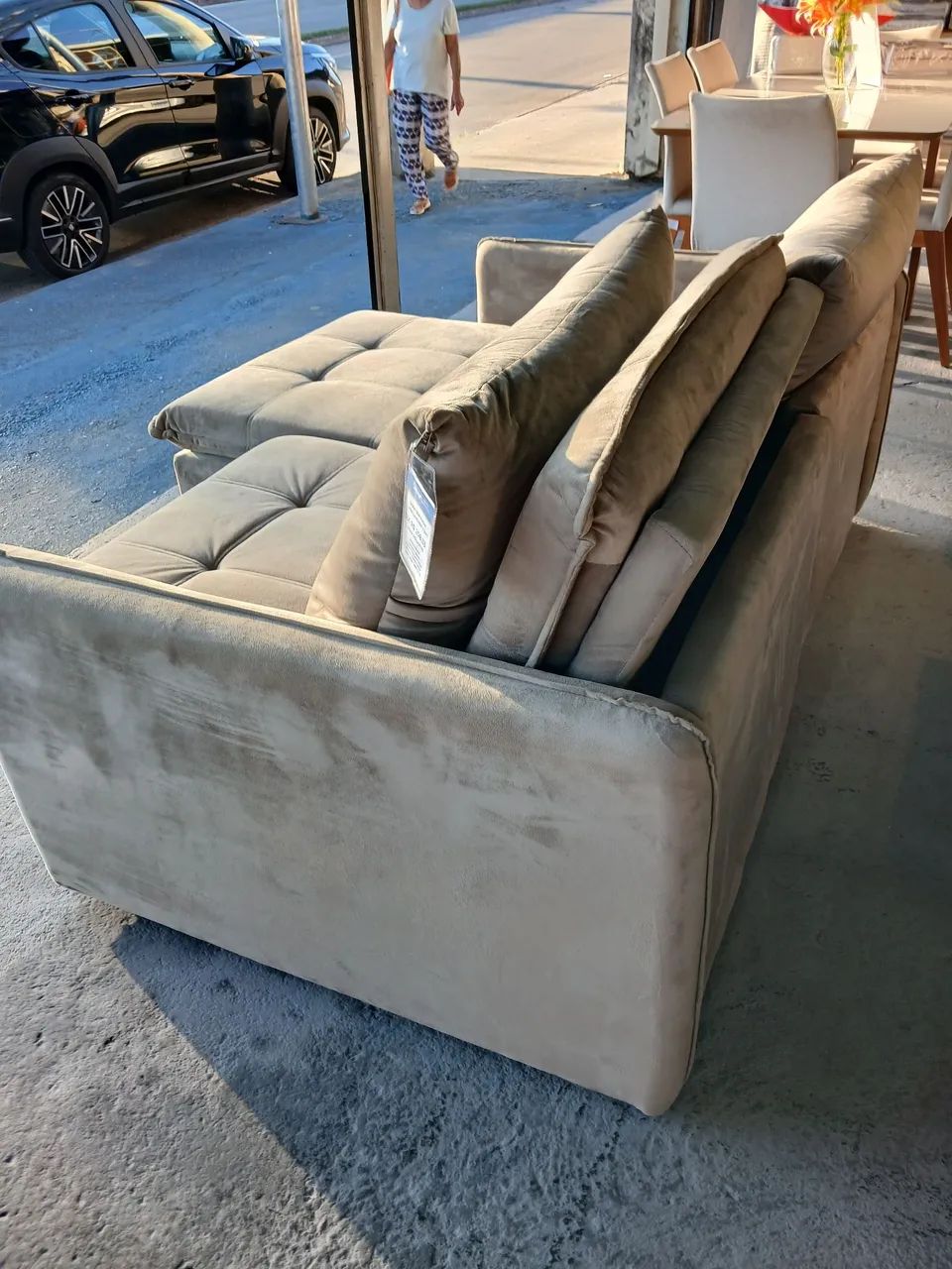Sofa retrátil reclinável, madrinha 1,80, 18x sem juros - Foto 2