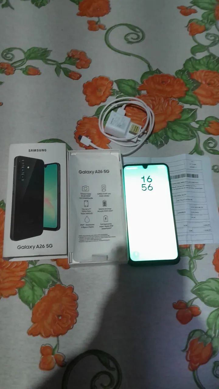 A26 256 gigas novo completo nota fiscal 1 mes de uso 900$