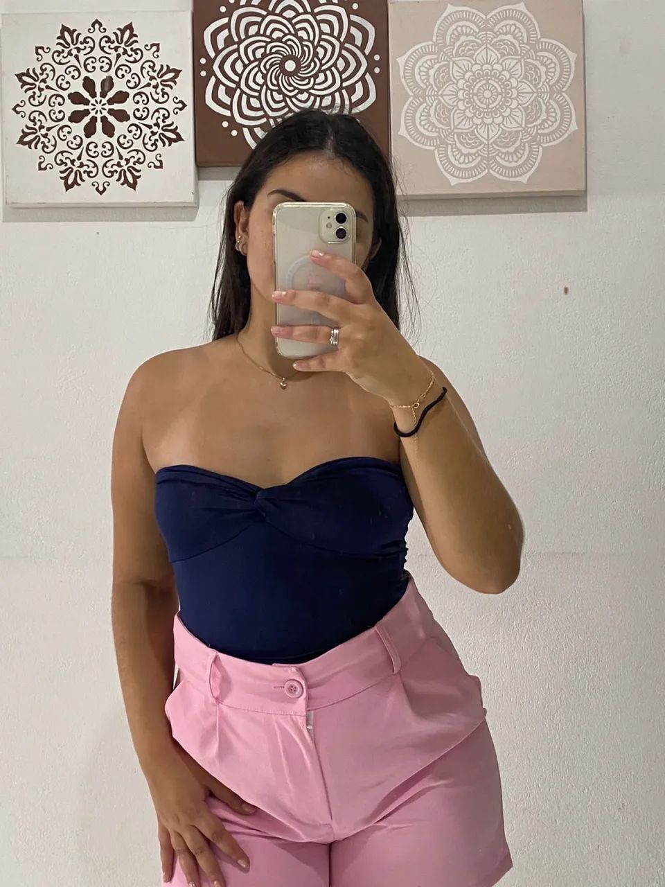 Cropped Mia Azul Marinho - Foto 2