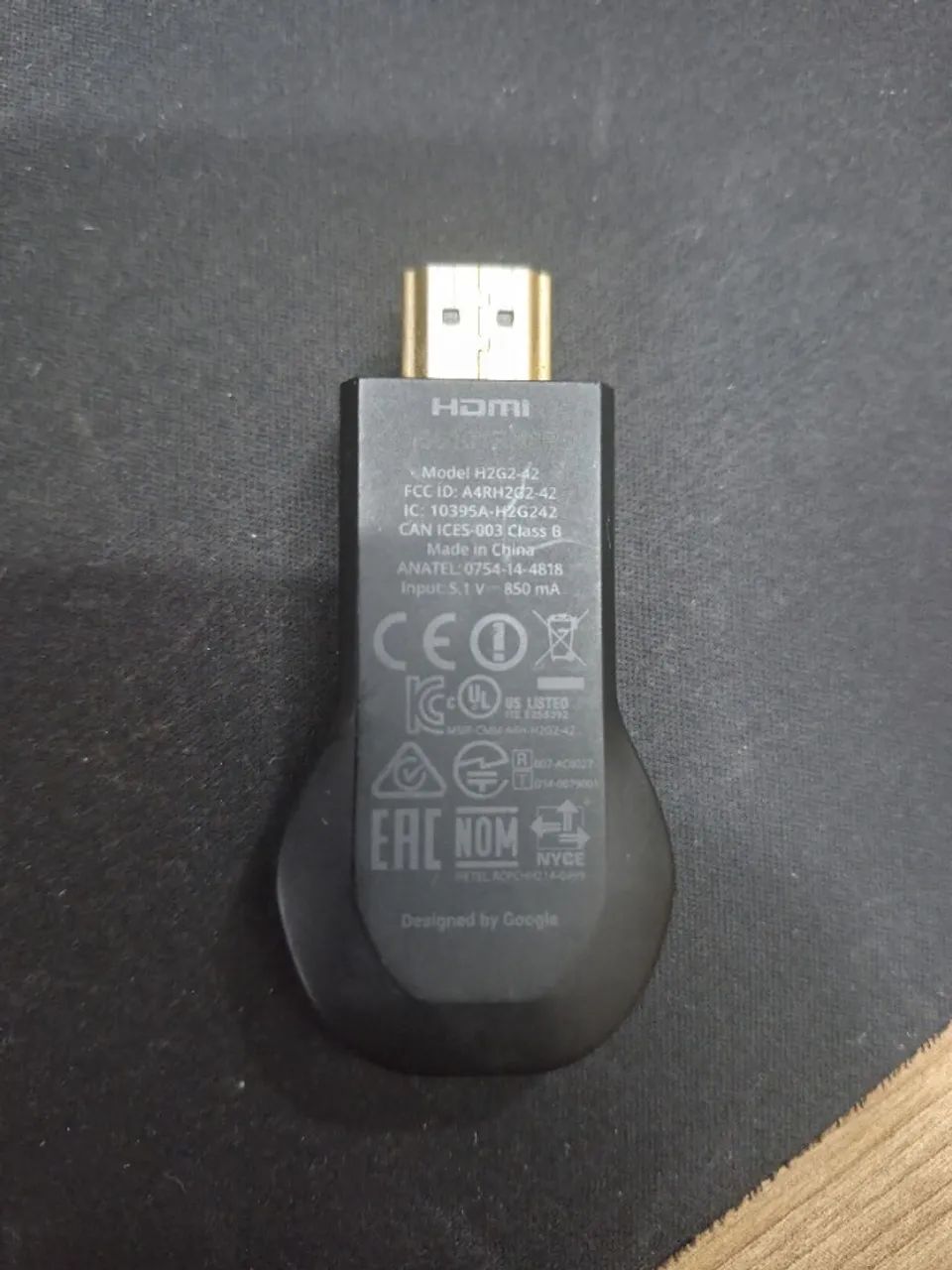 Chromecast 1ª Geração Google (Modelo H2G2-42) - Funcionando Perfeitamente - Foto 2