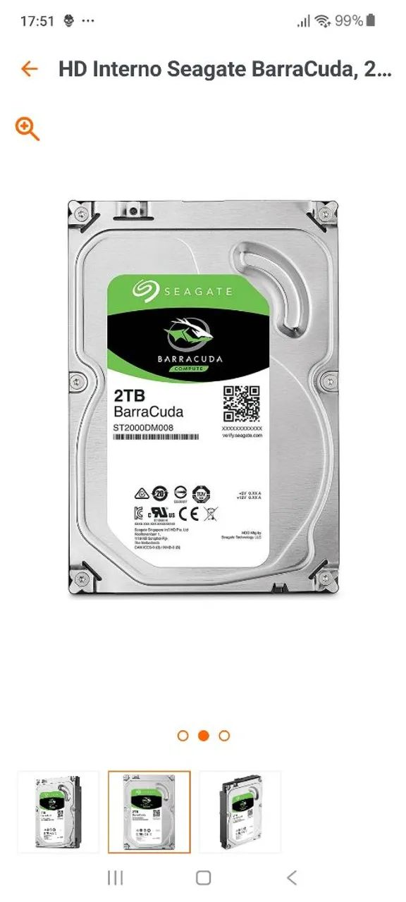 Vende se HDs 2 terás notebook e Pc marca barruda - Foto 2