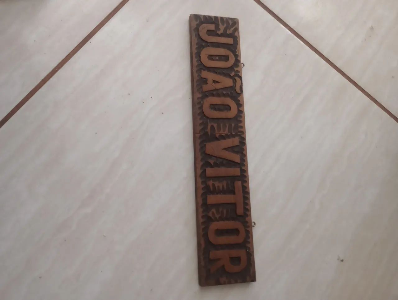 Nome em Madeira 