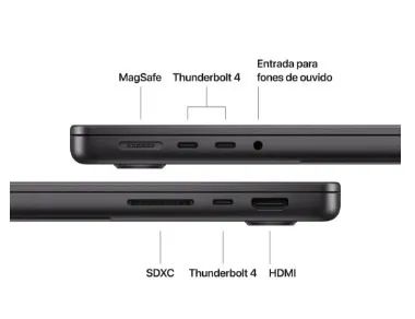 Apple MacBook Pro A3434 MDE14LL (2025) de 14.2" M5 16GB RAM 1TB SSD - Space Black - Foto 3