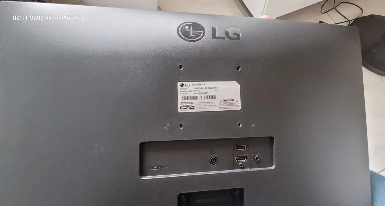 Monitor LG 24" 24MS500-B - (Para Retirada de Peças )