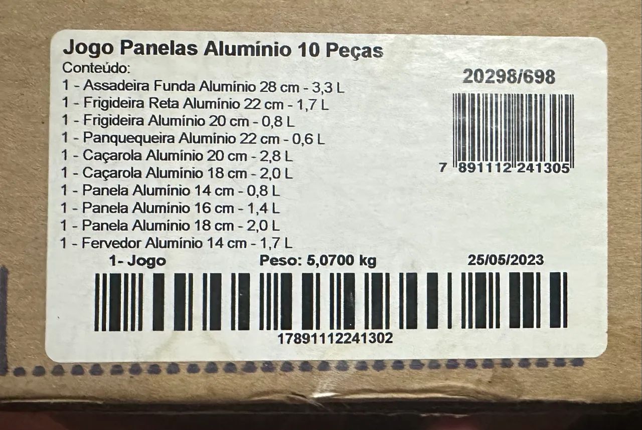 Jogo de Panelas Tramontina 10 Peças Cinza - Novo - Foto 4