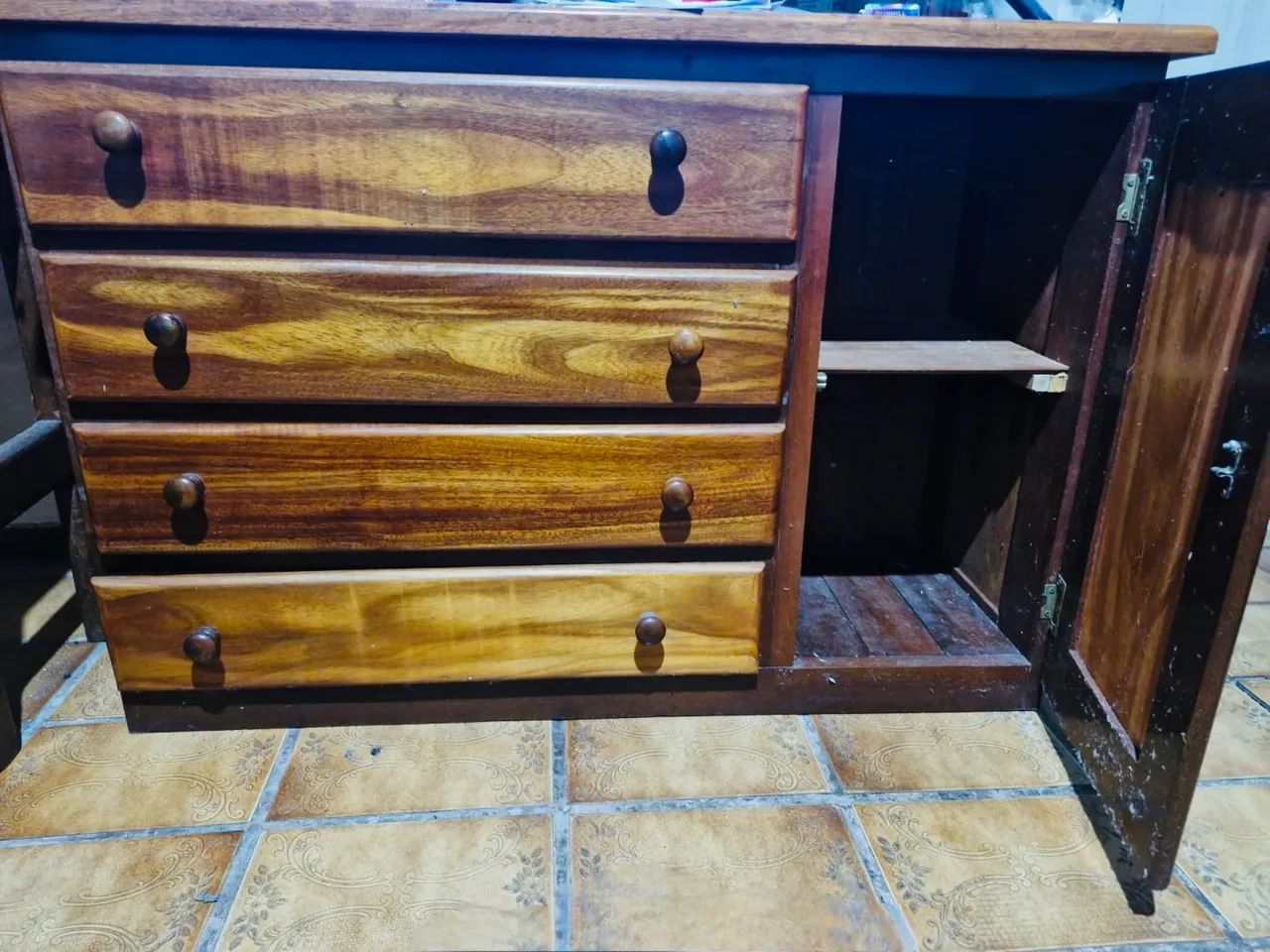 Cômoda madeira maciça e porta  - Foto 3