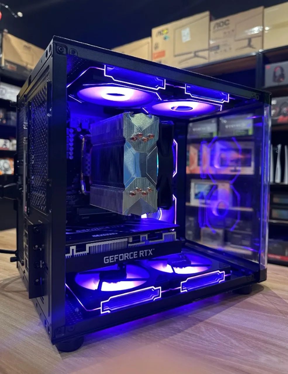 (LOJA FÍSICA) Pc Gamer ryzen 5 5500 + Rtx 3050 3200mhz, 16GB - Foto 5