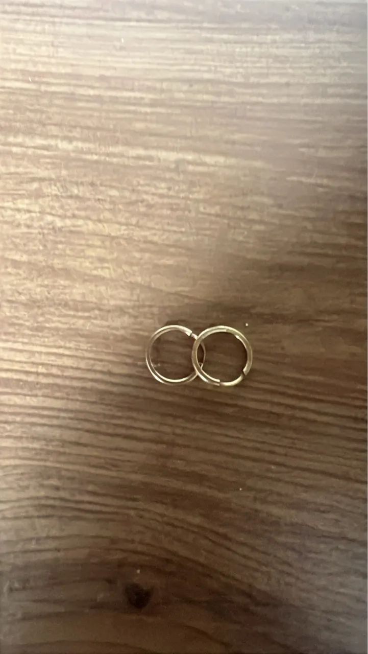 argola ouro 18K