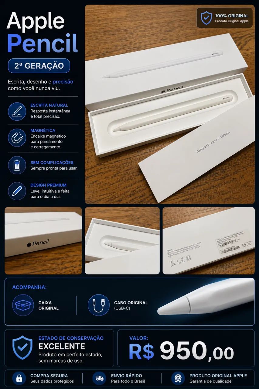 Apple Pencil 2°geração 
