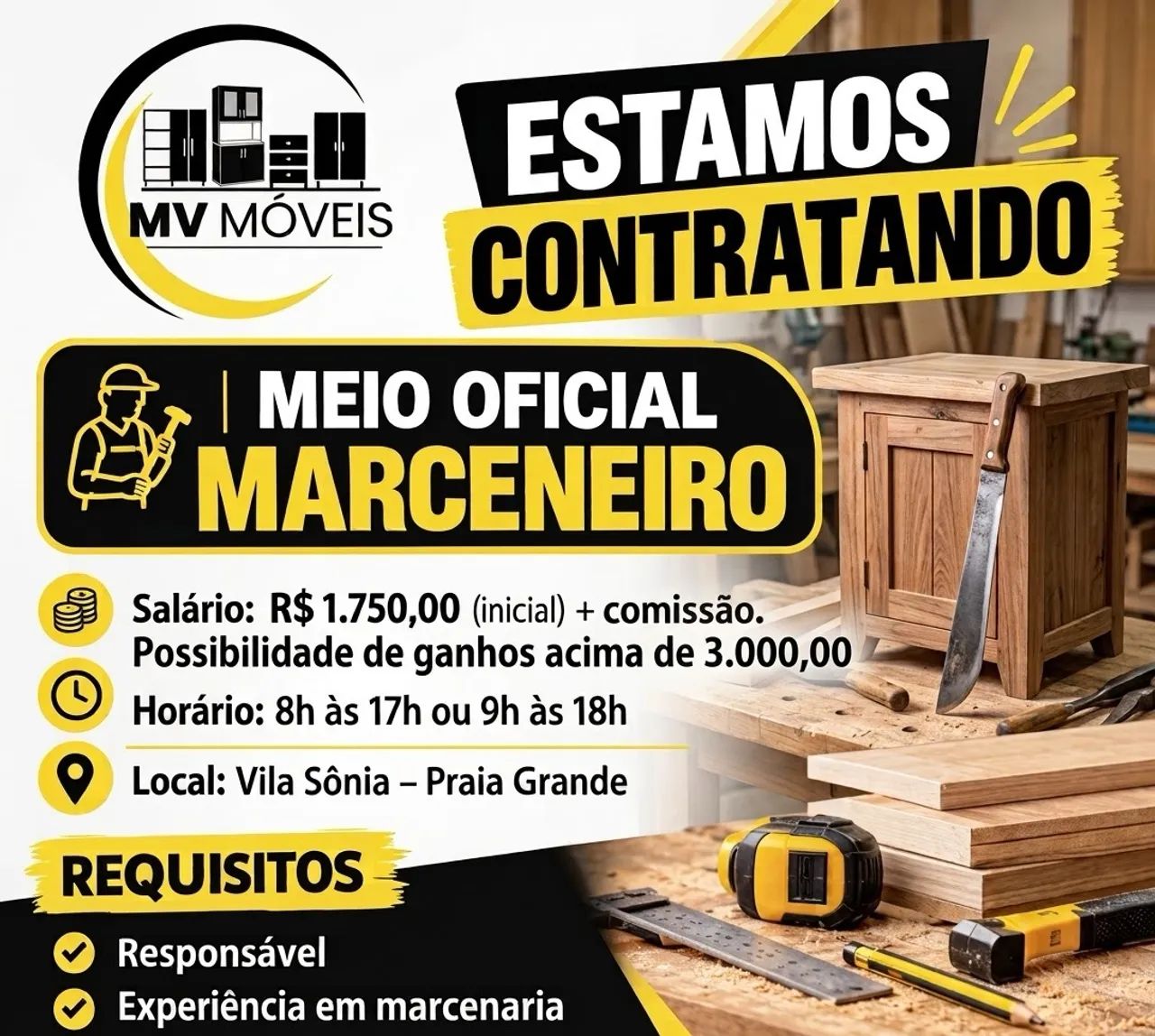 Meio oficial marceneiro 