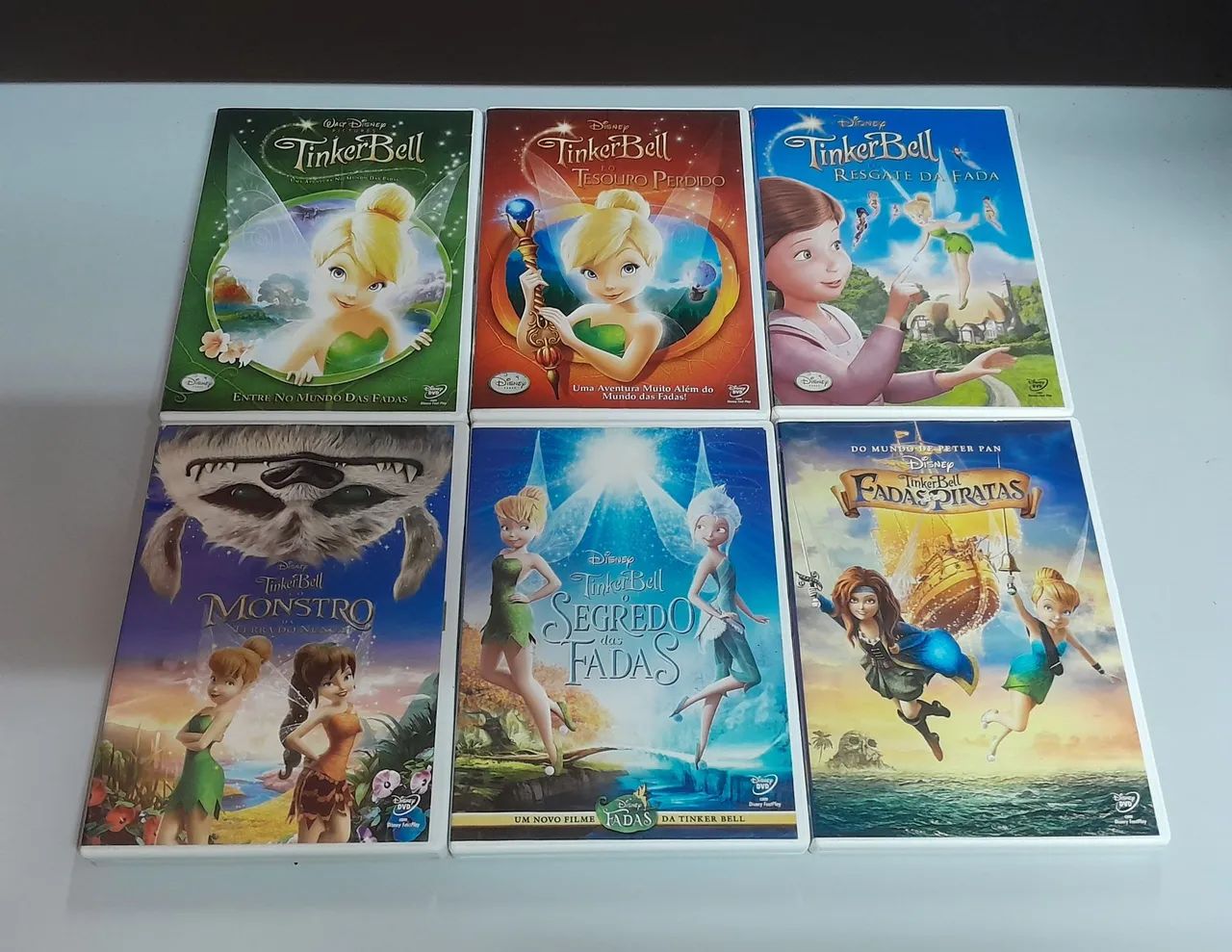 Coleção Tinker Bell (Sininho) Disney - 6 DVDs