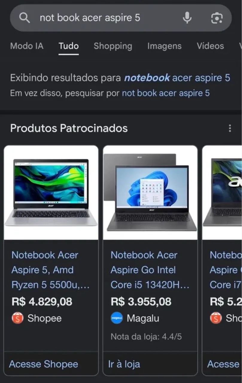 Notebook Acer aspire 5 i5 - Foto 5