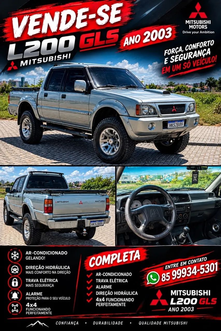 Mitsubishi L200 L200 GLS 2.5 4X4 CD Diesel 2003