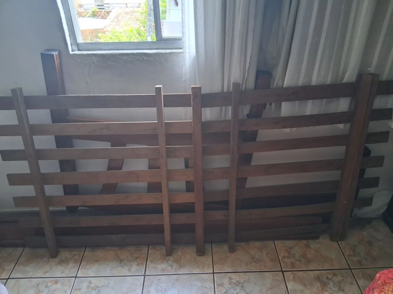 Cama solteiro madeira. - Foto 3