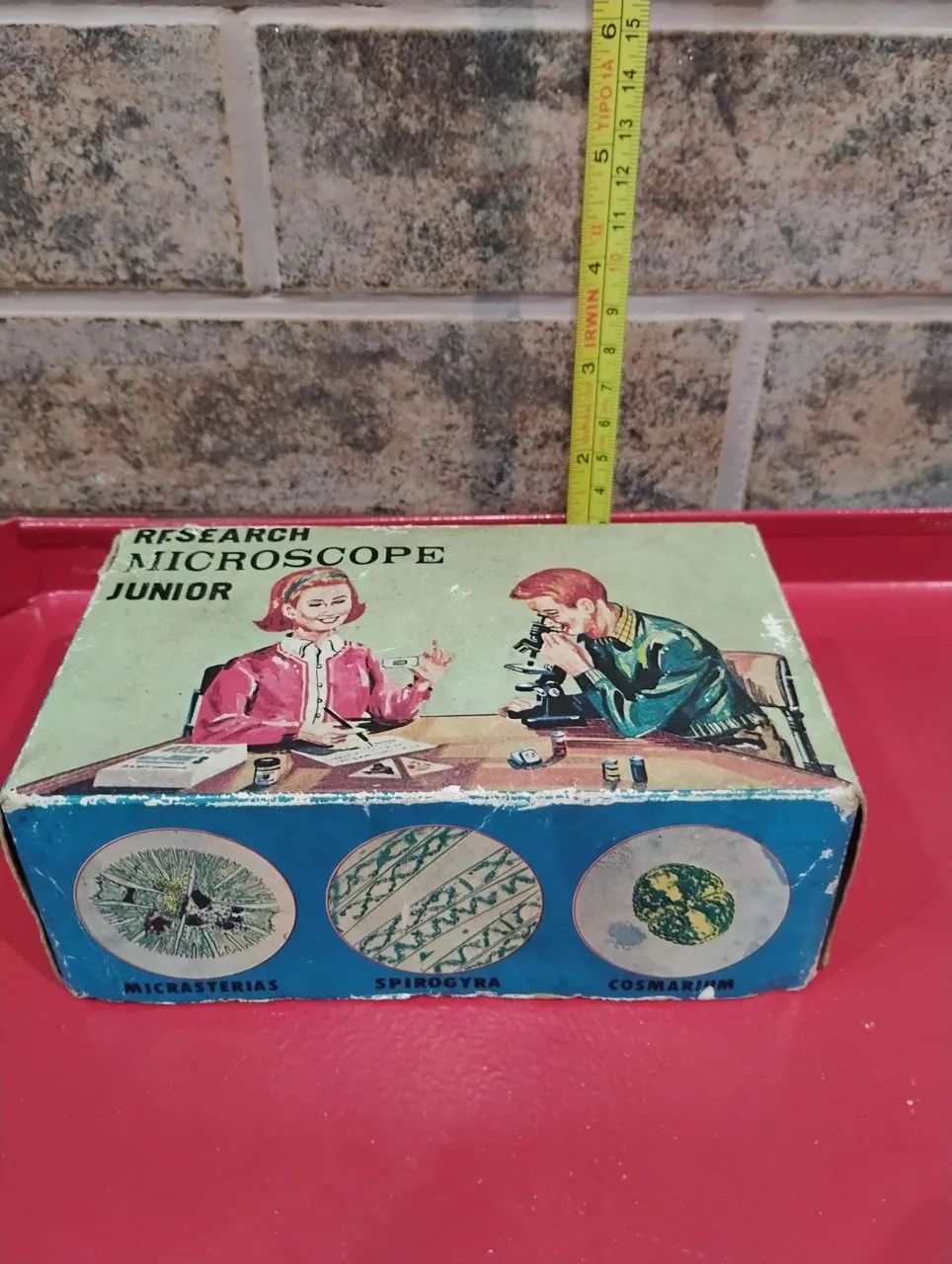 Microscópio Júnior brinquedo antigo, raridade  - Foto 2