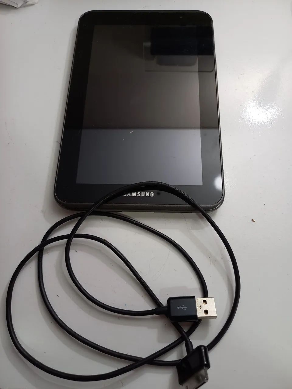 Tablet Samsung 7 Pol Funcionando Com Play Store e Cabo