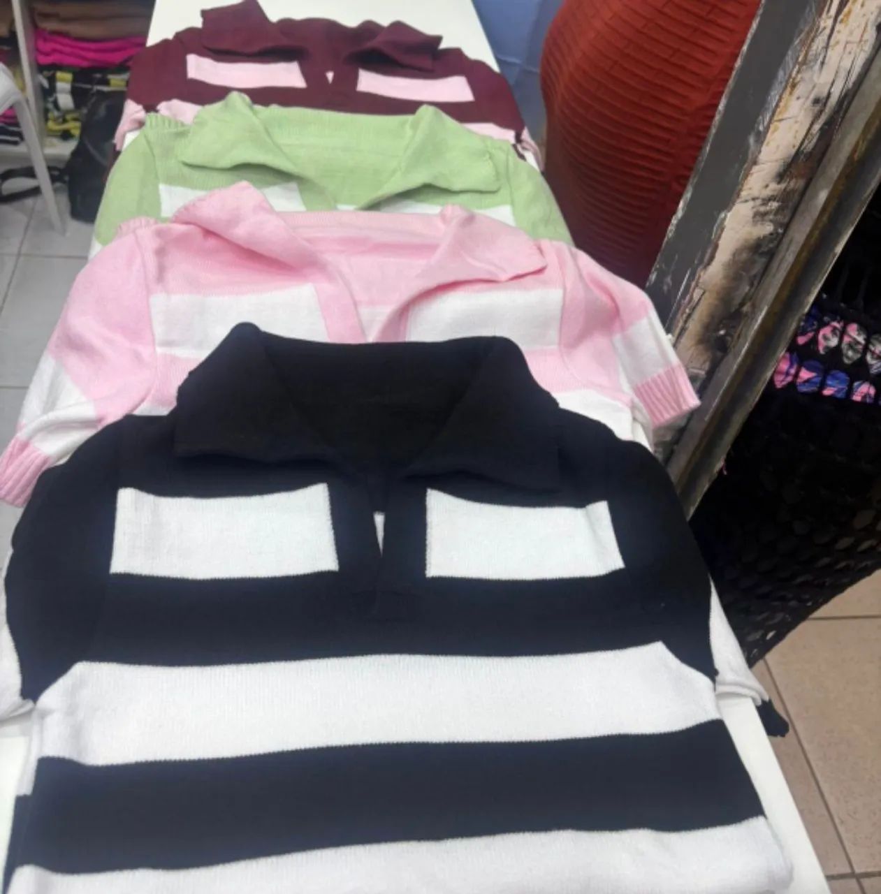 Blusas em tricô 