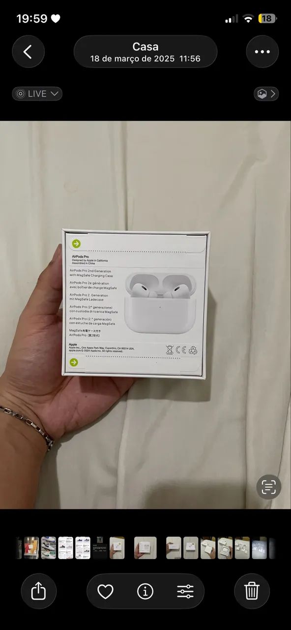 Fone Bluetooth AirPods  - Foto 4