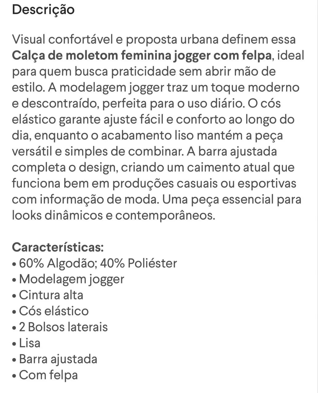 Calça de moletom azul  - Foto 4