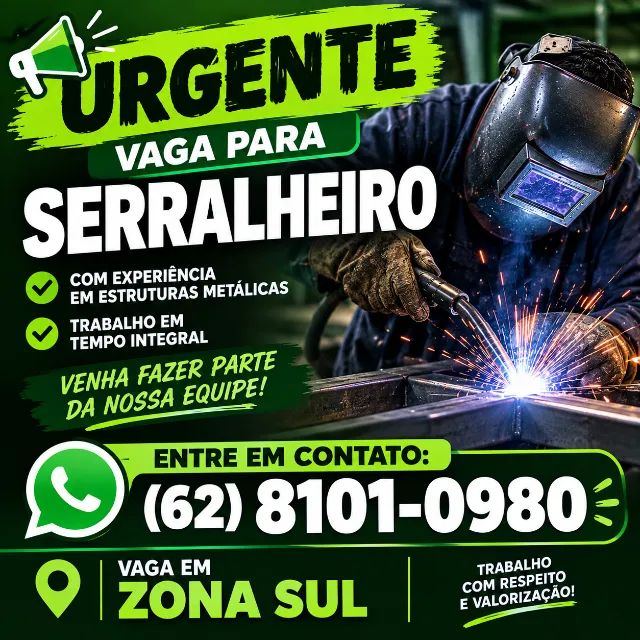 SERRALHEIRO URGENTE PARA DIARIA