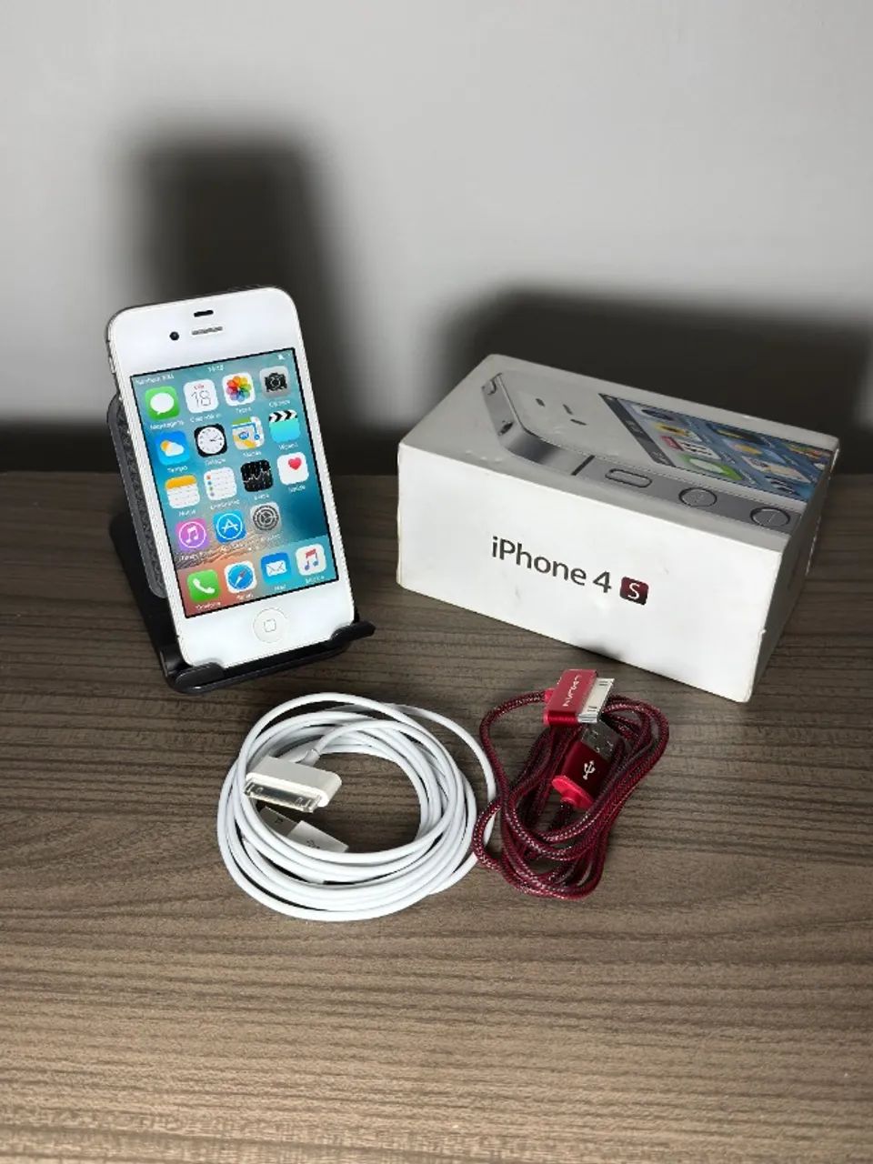 IPHONE 4S BRANCO 16GB ORIGINAL COM CAIXA - Celulares e Smartphones